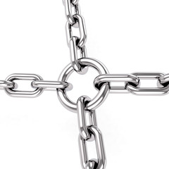 Obraz premium Kette / Metall / Symbol Zusammenhalt