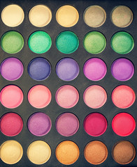 Multi colored make-up 