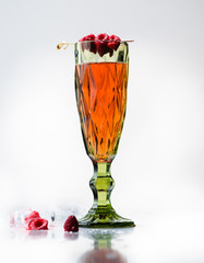 cocktail menu on a light background