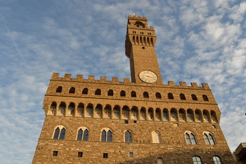 Fototapeta premium Firenze in piazza della signoria, palazzo vecchio