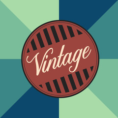 Isolated vintage label