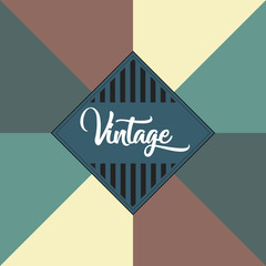 Isolated vintage label