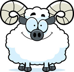 Fototapeta premium Smiling Cartoon Ram