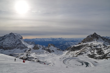 Piste da sci a Cervinia