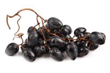 Juicy Grapes on white background