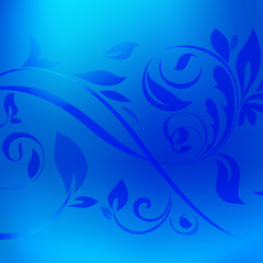 Blue metallic foil texture background with decoration