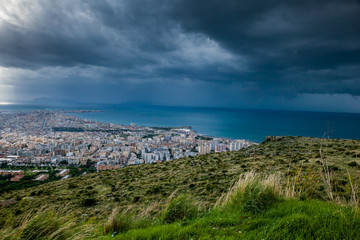 Erice, Trapani, Sicily, Italy - Panoramic view