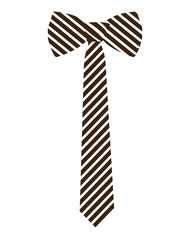 Isolated textured necktie on a white background, Vector illustration