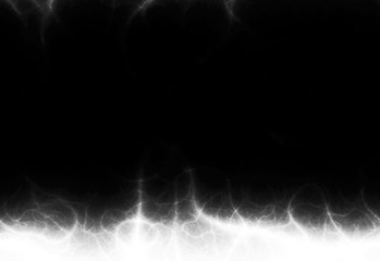 Black and white mystical illuminated magic background space