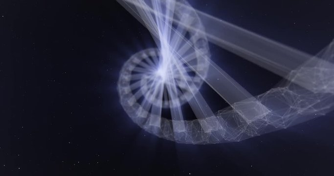 Traveling down a strand of human DNA in microscopic detail 