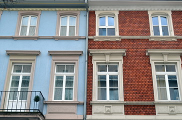 Hausfassaden in Freiburg