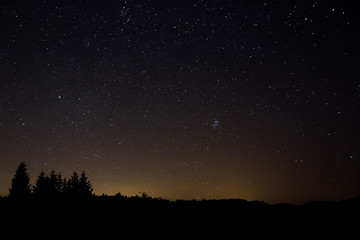 Obraz na płótnie Canvas Night sky with many stars. Cosmos background