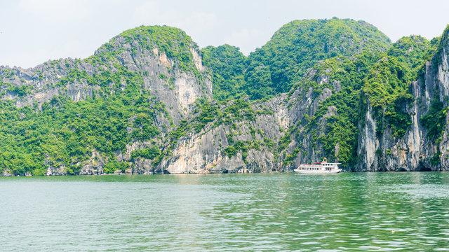 Halong Bay, Vietnam. Unesco World Heritage Site. Most popular place in Vietnam.