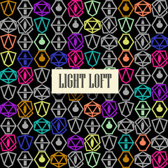 lights vector loft interior texture © portorg