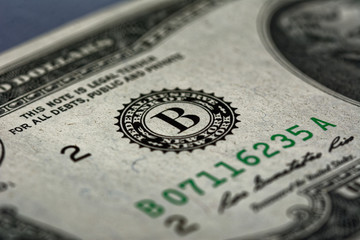 Macro shot of United States Federal Reserve Bank of NewYork