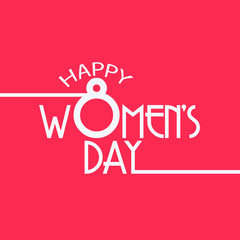 Women Day greeting card 