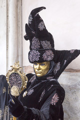 Fototapeta na wymiar Maschera del carnevale di Venezia