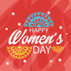 Women Day greeting card 