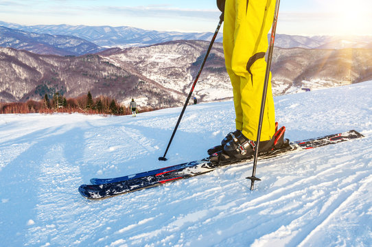 skier on the slope