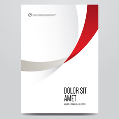 Abstract minimal cover or poster design template. Vector illustration.