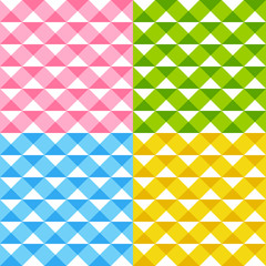 Set of seamless patterns with geometric ornate
