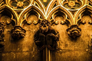 Cathedral Saint Eulalia in Barcelona, Spain