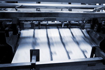 polygraphic process in printing house