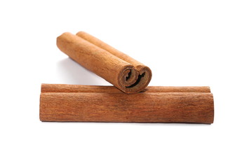 cinnamon stick spice isolated on white 