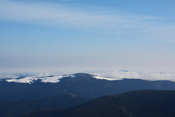 Beautiful Snow Winter in Carpathians Mountains, Ukraine