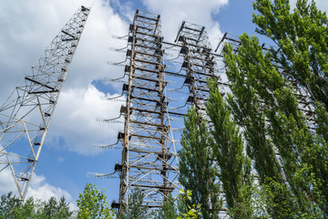 Soviet Duga over the horizon radar system in Chernobyl Exclusion Zone, Ukraine