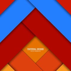 Vector material design background. Abstract creative concept layout template. For web and mobile app, paper art illustration, style blank, poster, booklet. Motion wallpaper element. Flat ui.