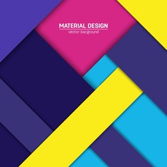Vector material design background. Abstract creative concept layout template. For web and mobile app, paper art illustration, style blank, poster, booklet. Motion wallpaper element. Flat ui.