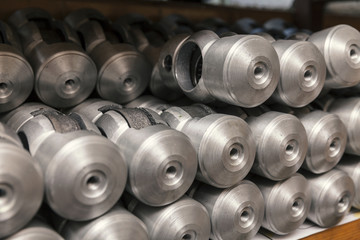 Fototapeta na wymiar parts of cast aluminium
