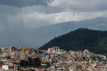 Rainfall over quito