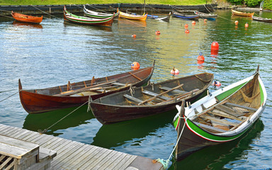 Boats at pier. Oslo, Norway