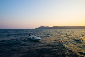 ko phai in dusk with small boat 02