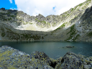 Fototapeta premium Lake Capie pleso in Tatras mountains.