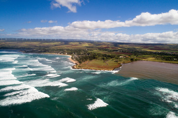 Aerial photo North Shore Oahu Hawaii