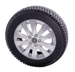 tire on a white background