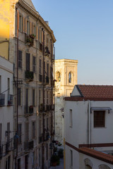 Fototapeta na wymiar Panorama vie di Cagliari, Villanova
