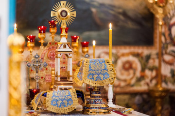 The altar of the church