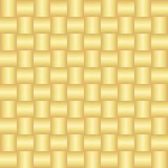 Gold gradient weave. Seamless vector pattern.