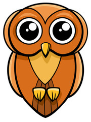 Obraz premium cute owl animal character