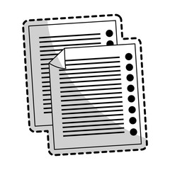 notebook pages icon image vector illustration design 