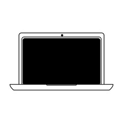 laptop computer icon image vector illustration design 
