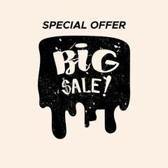 Color background with isolated sale stamp