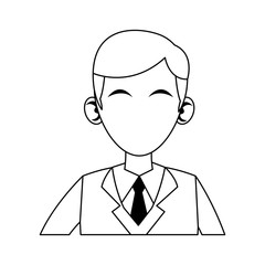 faceless businessman icon image vector illustration design 