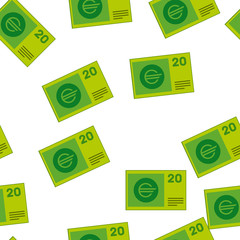 Euro seamless pattern