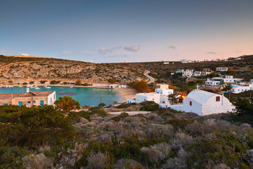Agios Georgios village on Iraklia island in Lesser Cyclades, Greece.