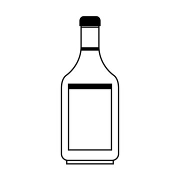 liquor bottle icon image vector illustration design